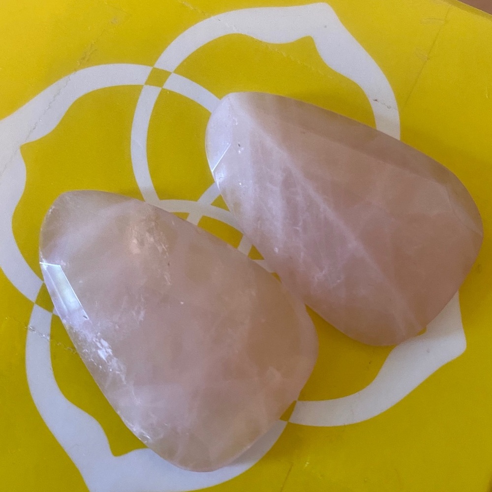 Kendra Scott Rose Quartz Sandra Stones Flat Back